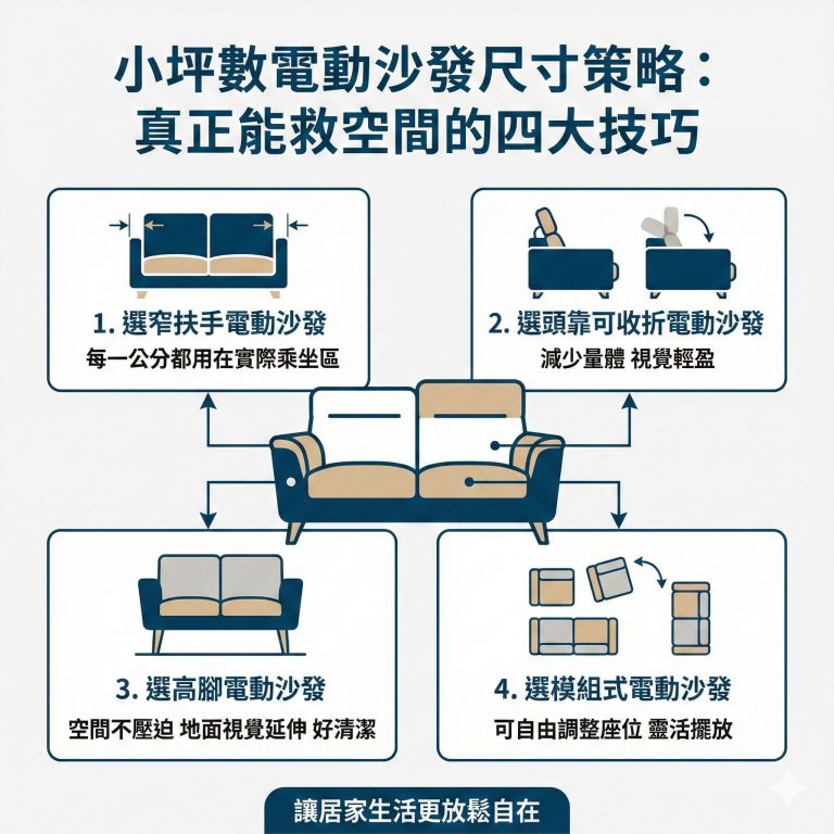 小坪數如果也想買電動沙發，大漢家具建議可以做這四件事情，有特殊需求也可以詢問客服是否可以客製