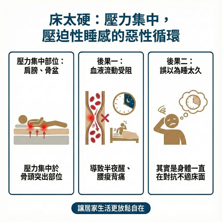 很多人，尤其是長輩，會覺得硬床睡起來才健康，但其實還是要看個人需求，如果純粹追求硬度，可能反而危害健康